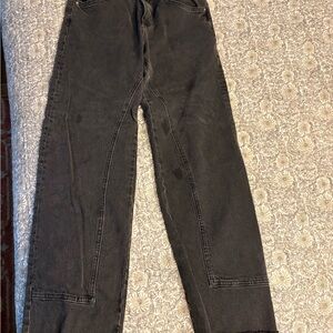 We The Free Womens  Black Straight-Leg Jean